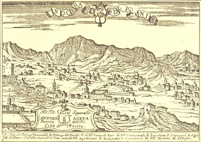 Carta topografica del Pacichelli